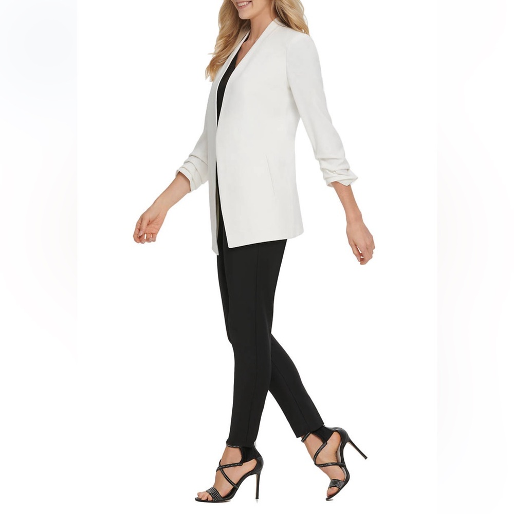 Chaus New York White Open Front Blazer - Picture 1 of 16